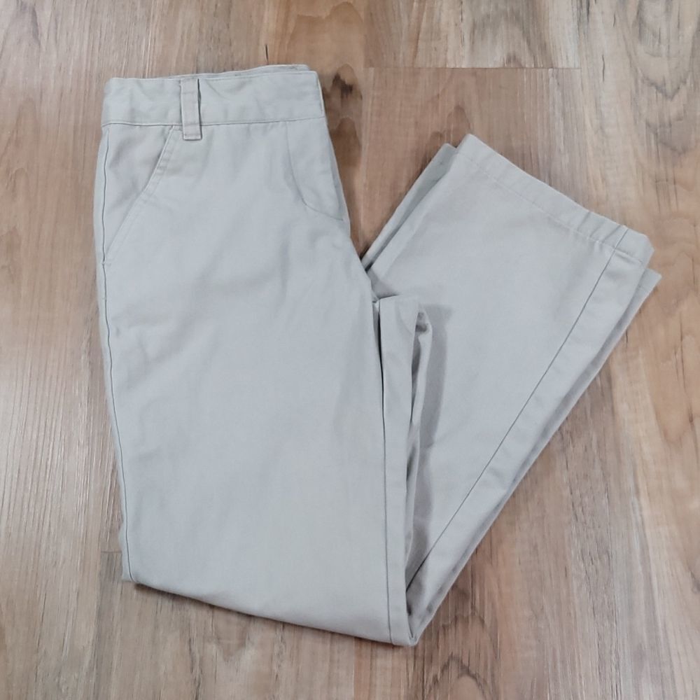 🧡George Cream Khaki Pants w/Adjustable Waist Size 8